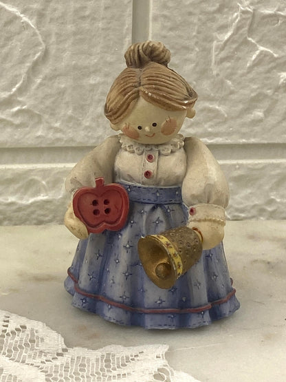 Small Resin ‘Cute as a Button’ Figurine by Mary Rhyner
