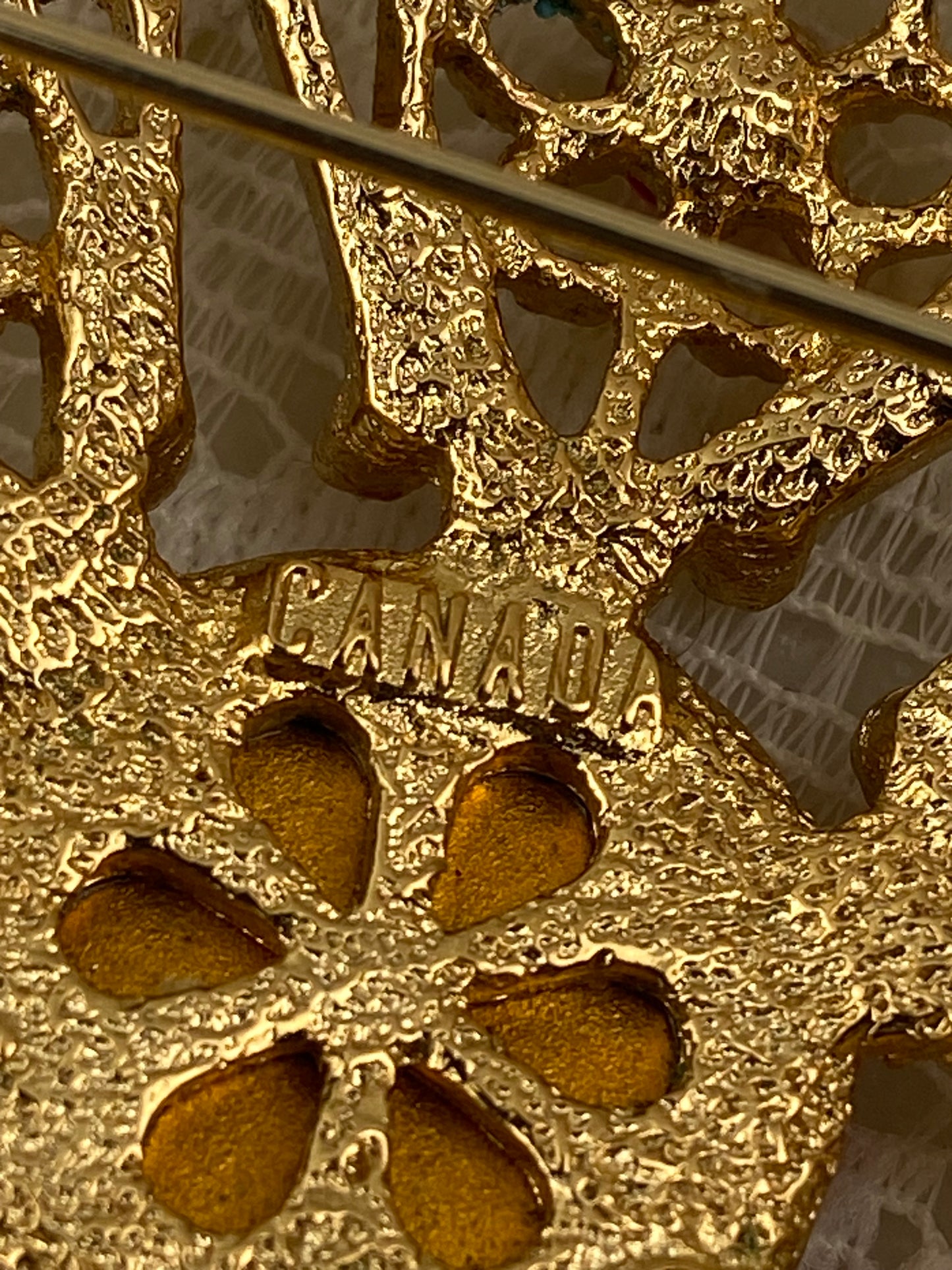 Large Gold Tone Serenade Brooch by Sarah Coventry