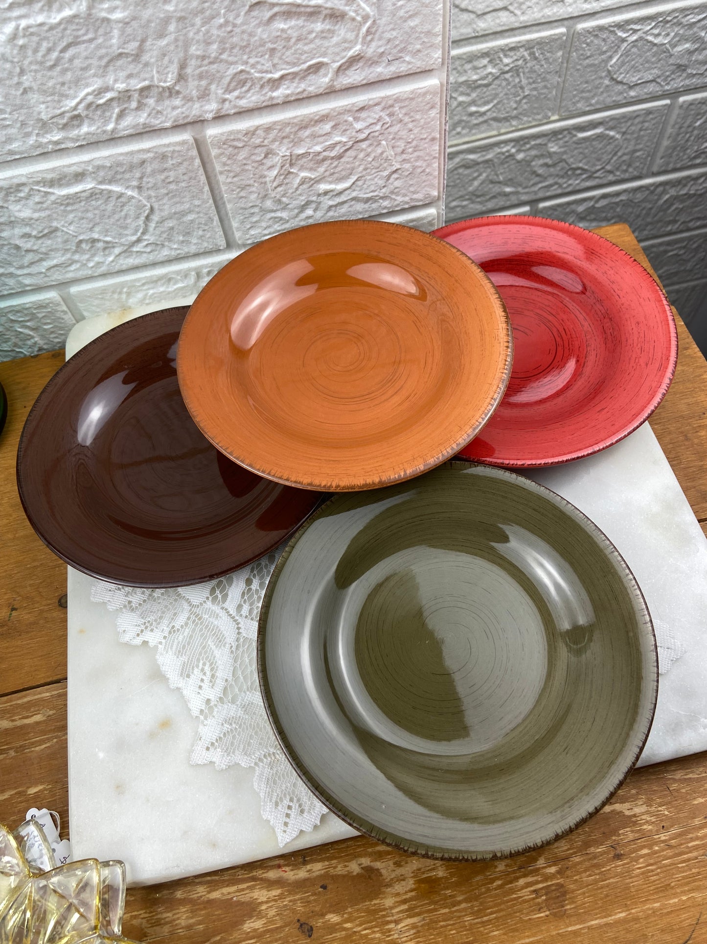 Tag Sonoma Dessert Plates with Iron Rack