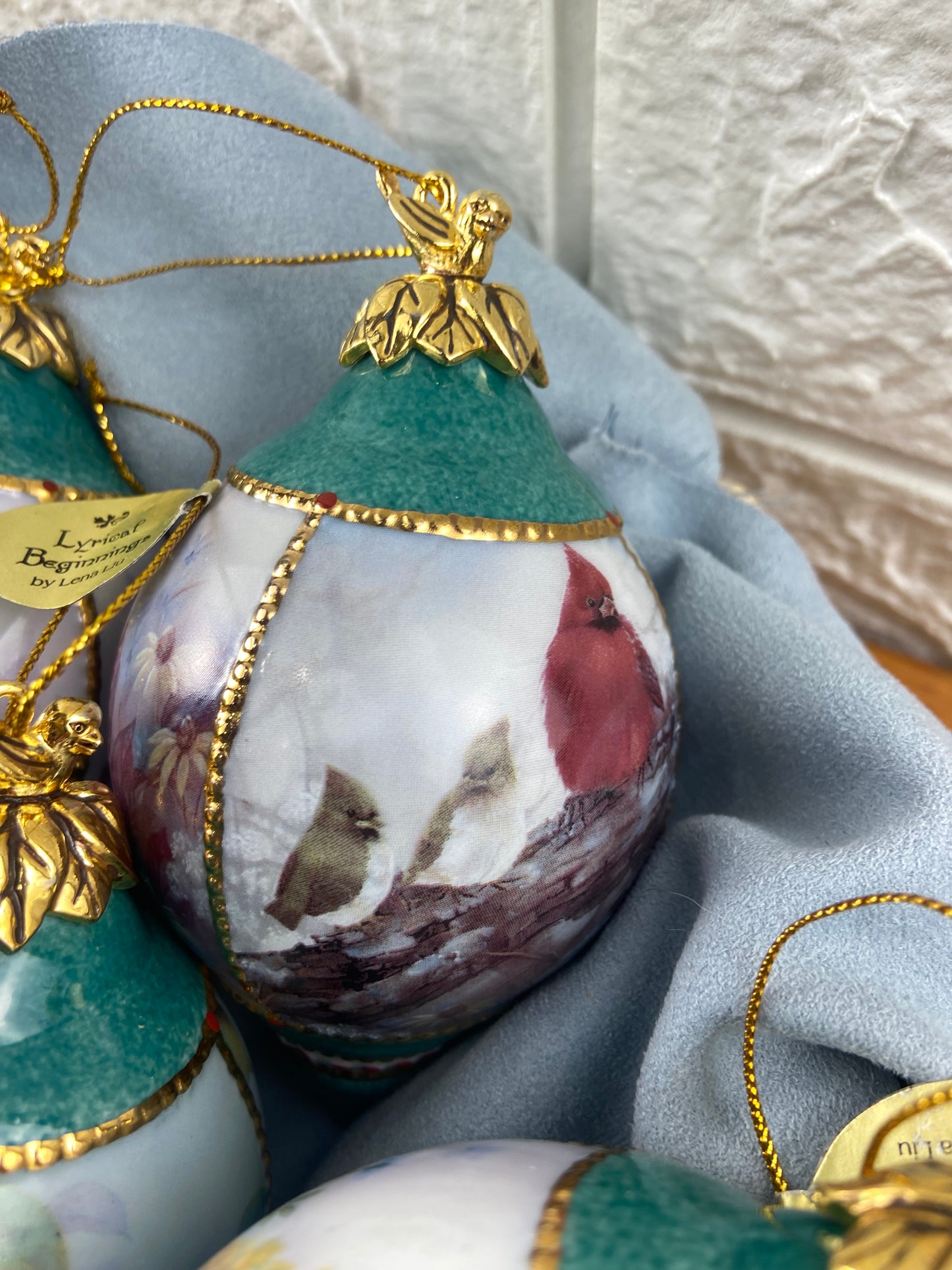 Hand Painted Porcelain Hanging Ornaments by Lena Liu | ‘Nature’s Poetry’ Collection