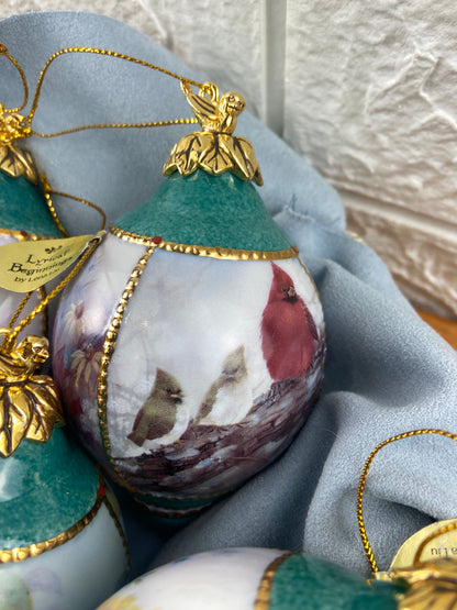 Hand Painted Porcelain Hanging Ornaments by Lena Liu | ‘Nature’s Poetry’ Collection