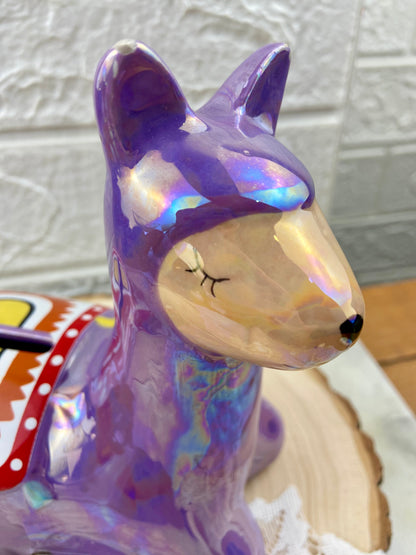 Handmade Ceramic Llama Coin Bank