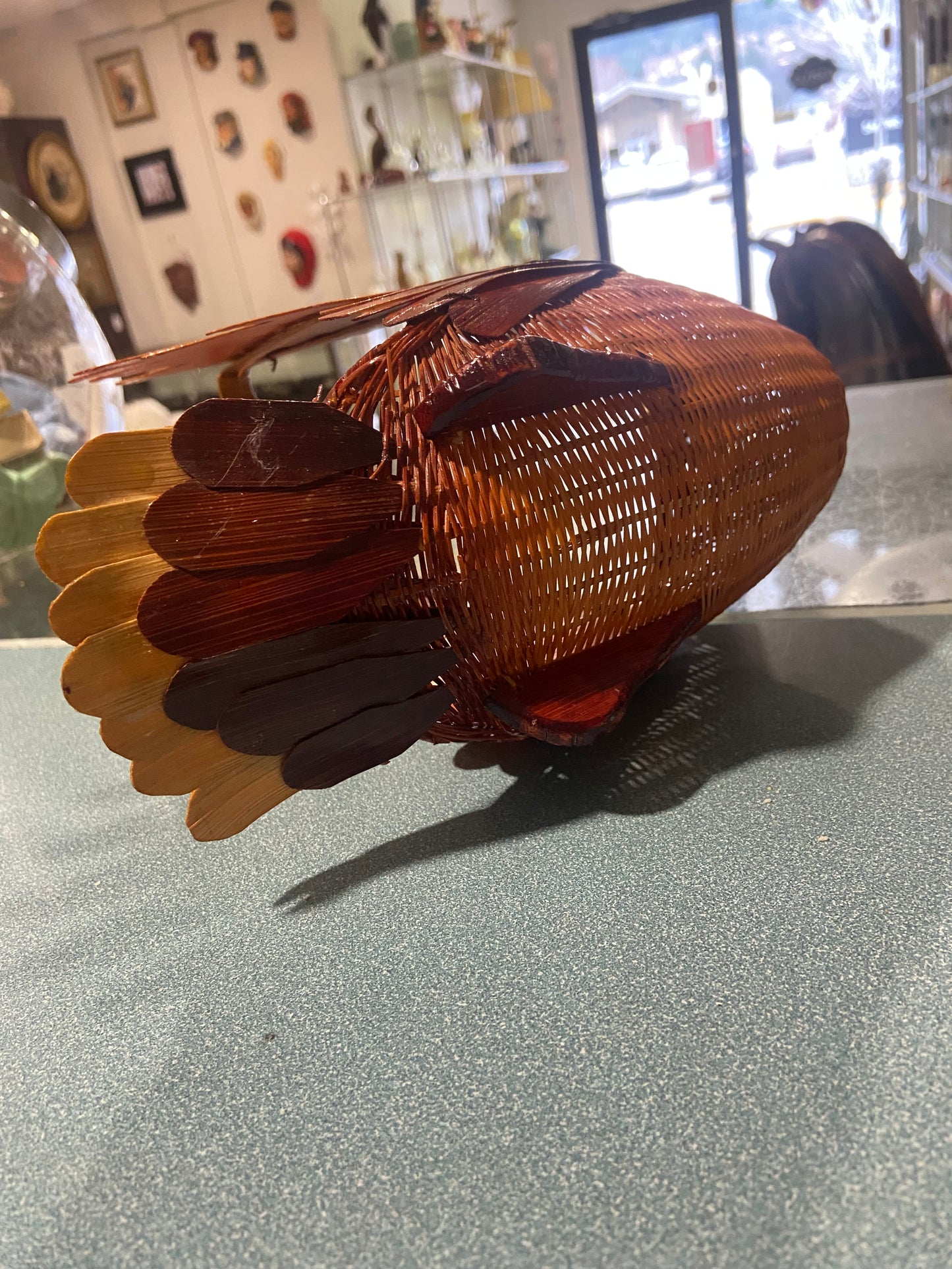 Wicker Flying Duck Basket