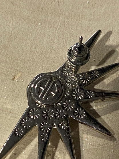 Heller Inc. Sunburst Earrings with Black Stone Centre [Posts]