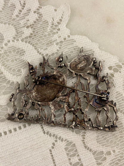 Large Jonette Jewelry (JJ) Designer Brooch | Under the Sea