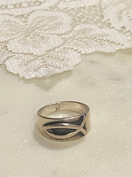 Sterling Icthus Ring by James Avery