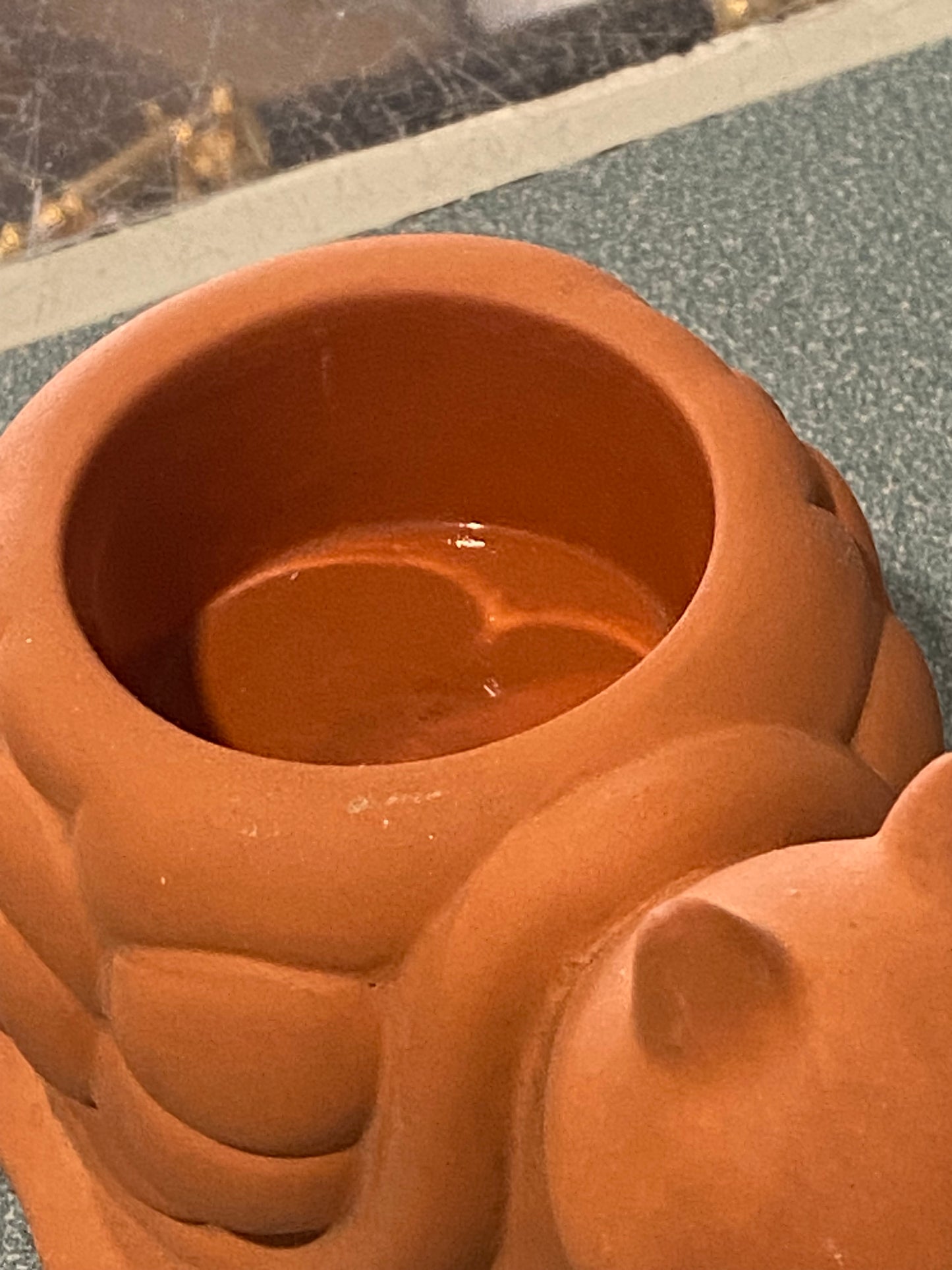 Retired Terracotta Tea Light Votive by Partylite | Turtle Frog Snail