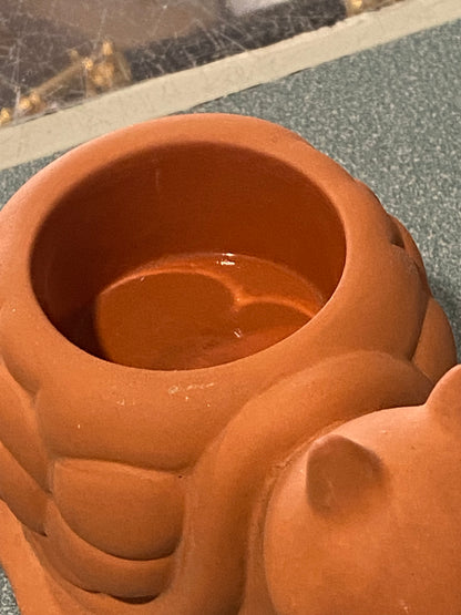 Retired Terracotta Tea Light Votive by Partylite | Turtle Frog Snail
