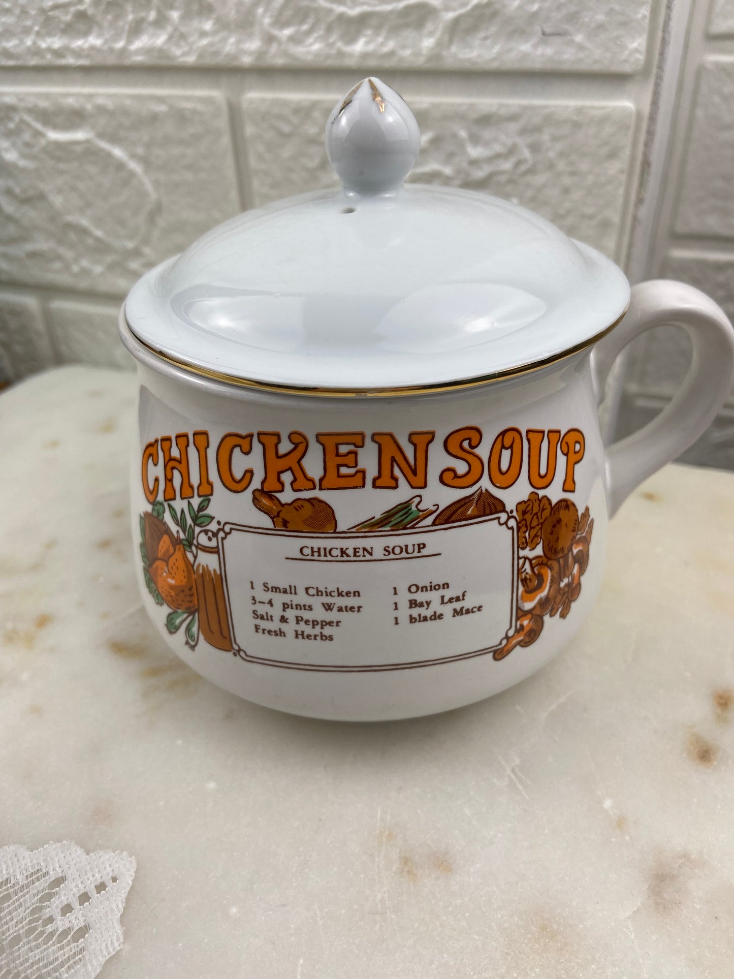 Recipe Soup Bowl with Lid
