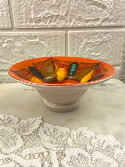 Bright Delphis Bowl by Poole Pottery