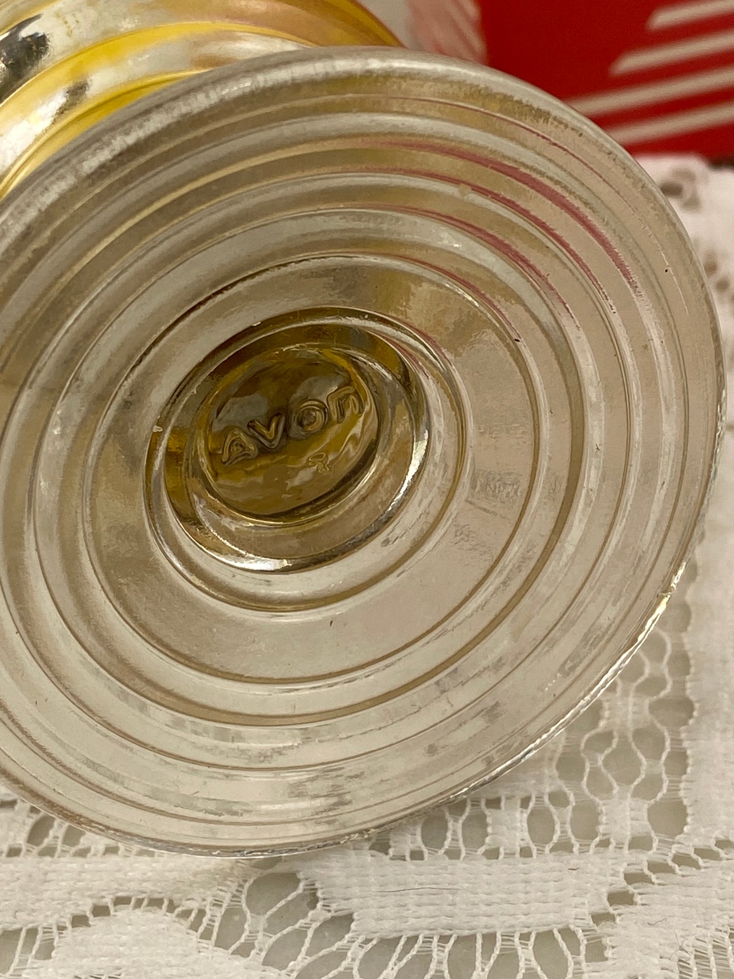 Vintage Avon | Sherbet Dessert Boxed Candle in Glass Goblet [Sunny Lemon Fragrance]