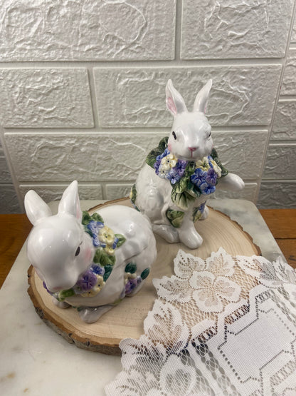 4” Porcelain Bunny | Lidded Container
