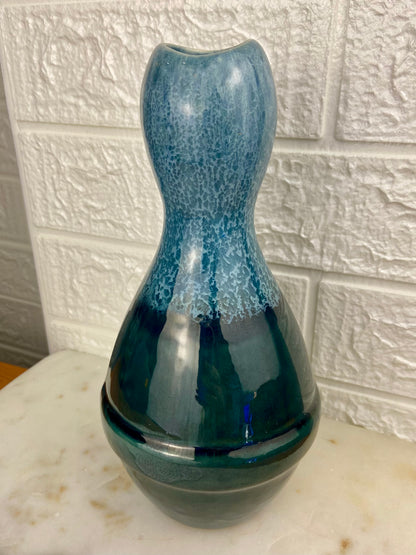 Blue and Green Bowling Pin Vase | MCM