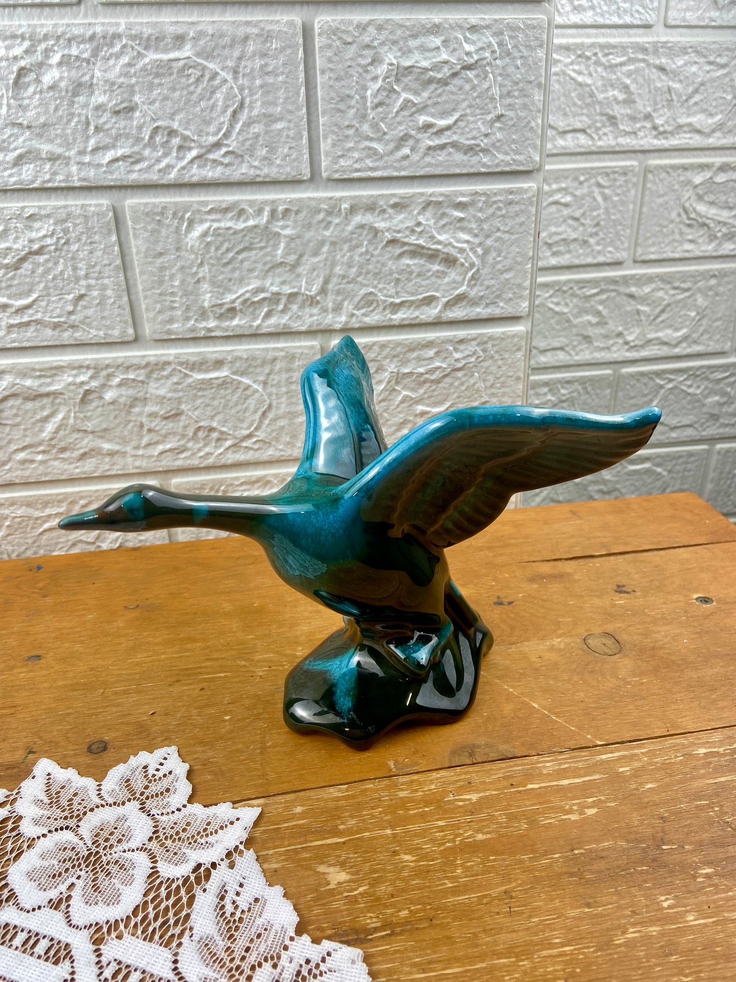 Blue Mountain Pottery Flying Goose Figurine