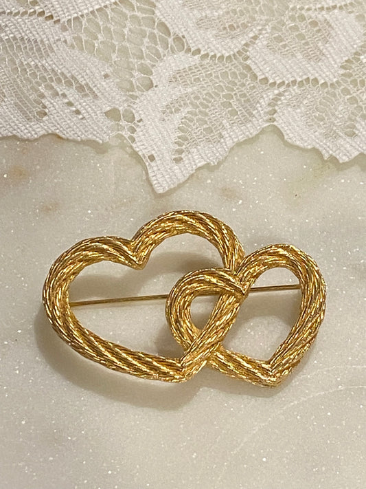 Vintage Heart Brooch by Christian Dior
