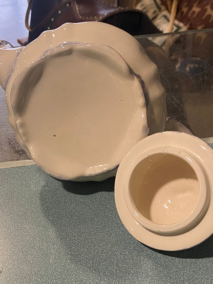 Poinsettia Ceramic Teapot