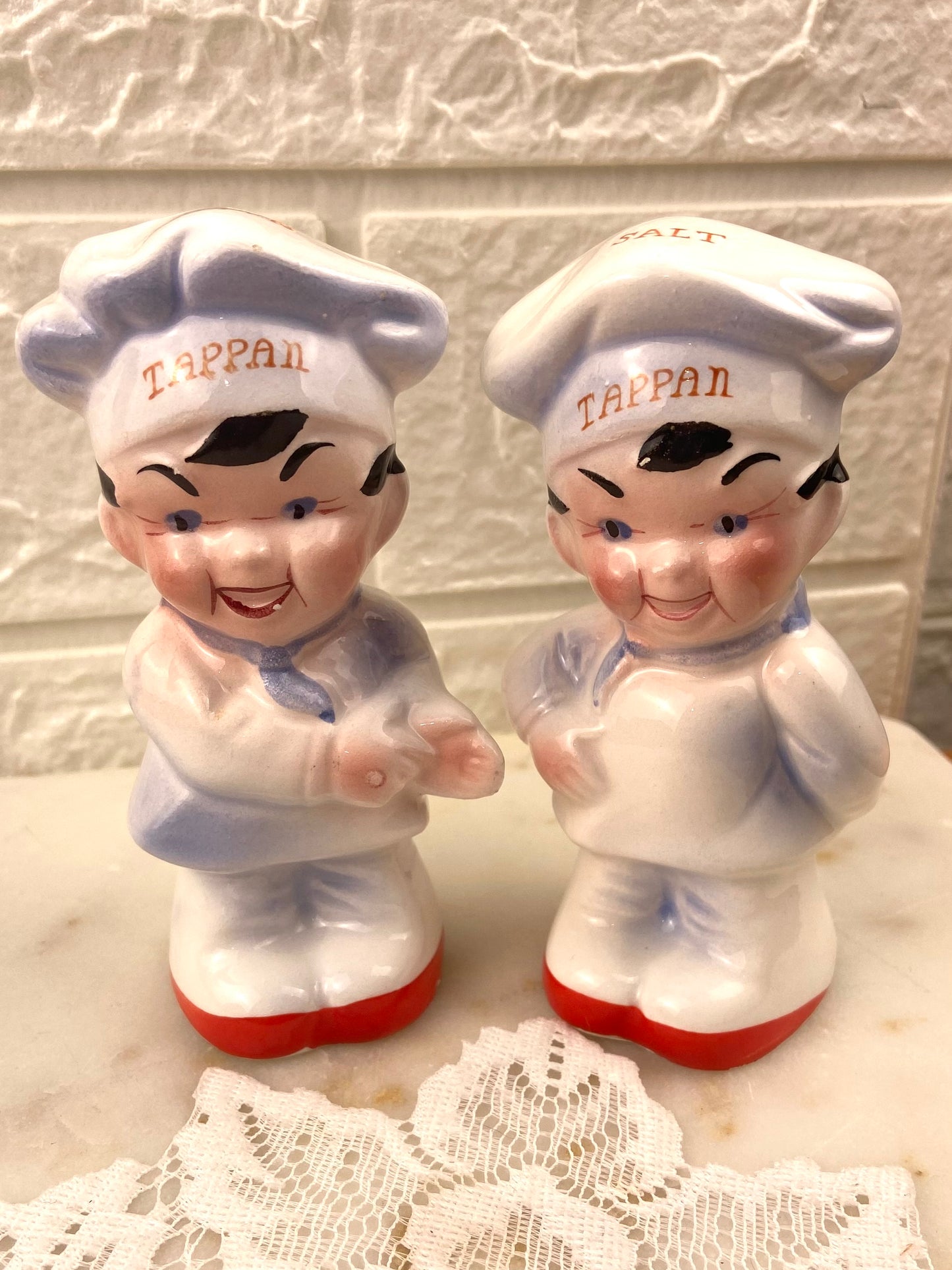 Ceramic Chef Salt & Pepper Shakers