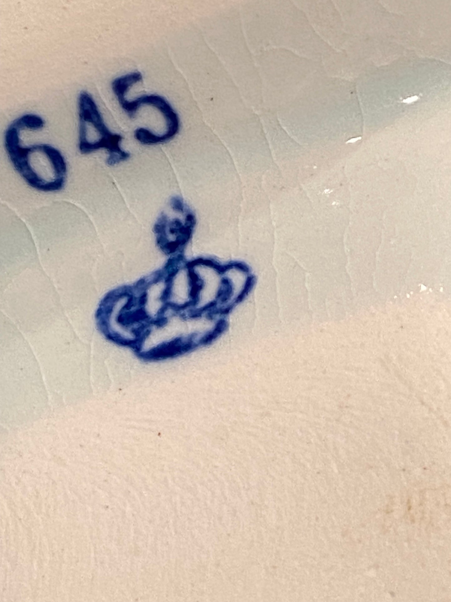 Pair of Small Delft-Style Porcelain Clogs