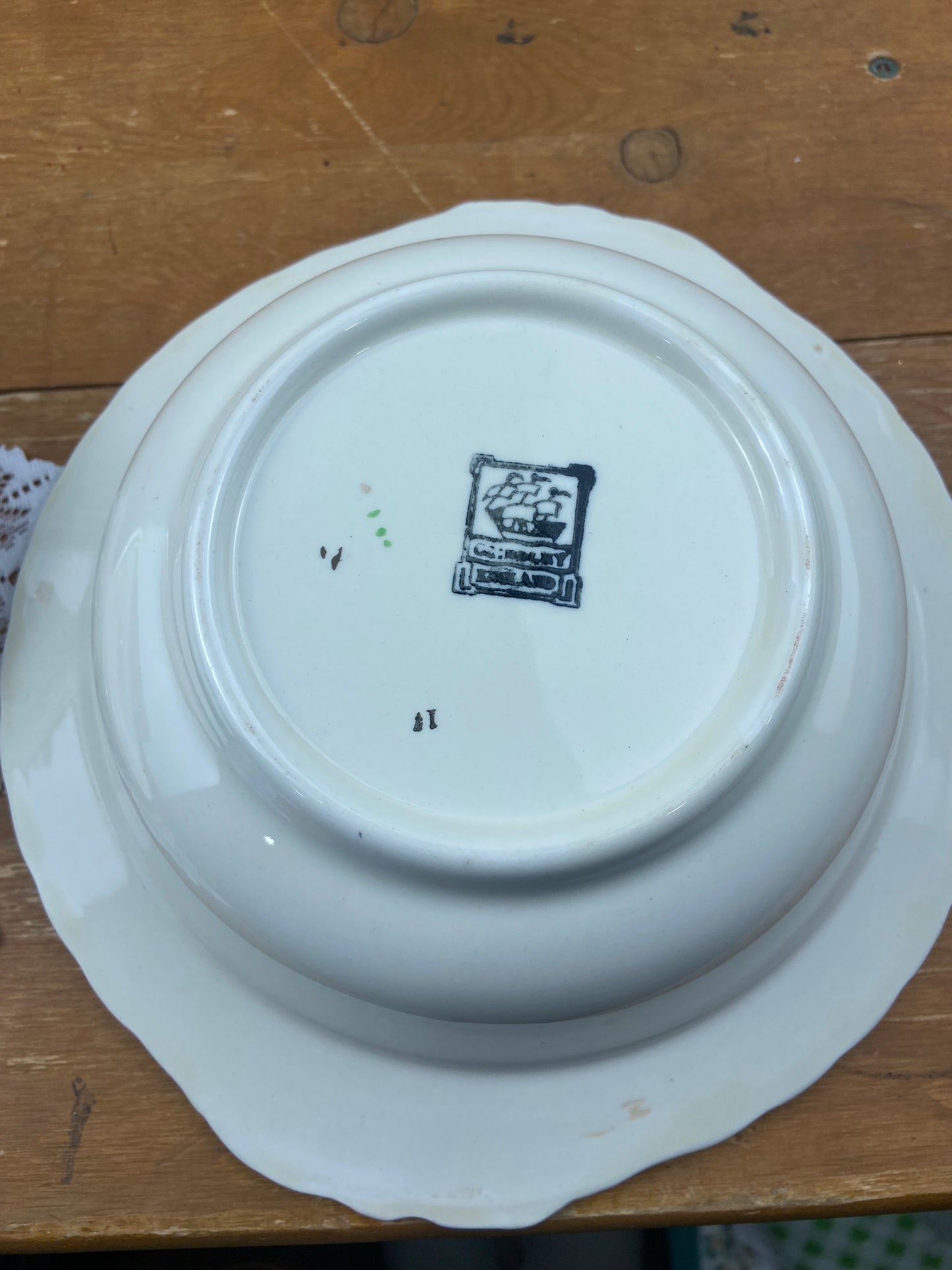 Porcelain Lidded Serving Bowl by W.H. Grindley