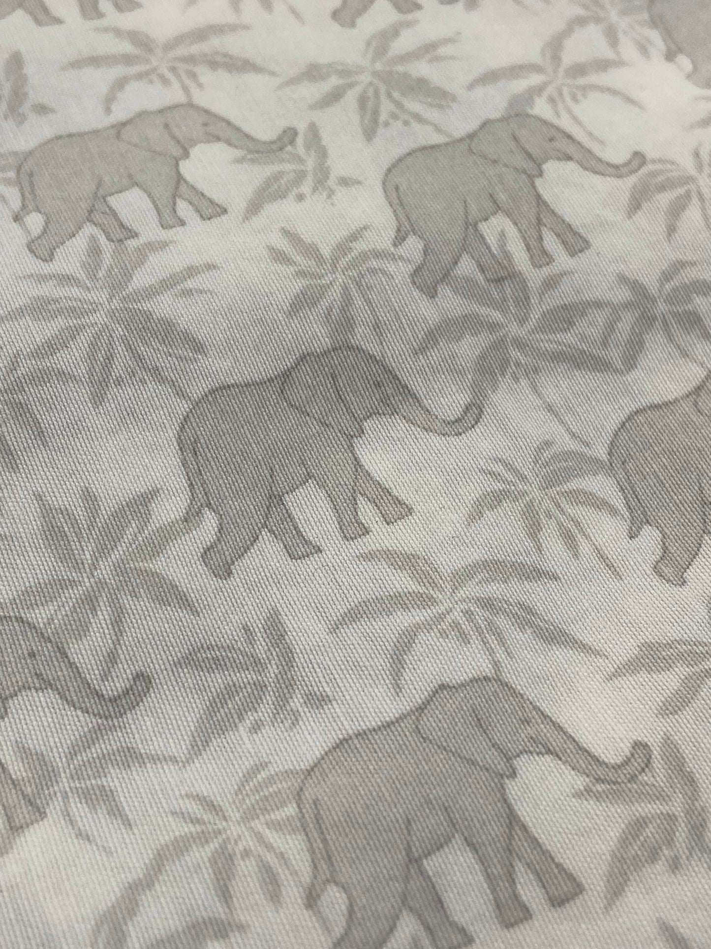 Full-Sized Cotton Blend Flat Sheet by Tommy Hilfiger | Elephant Print