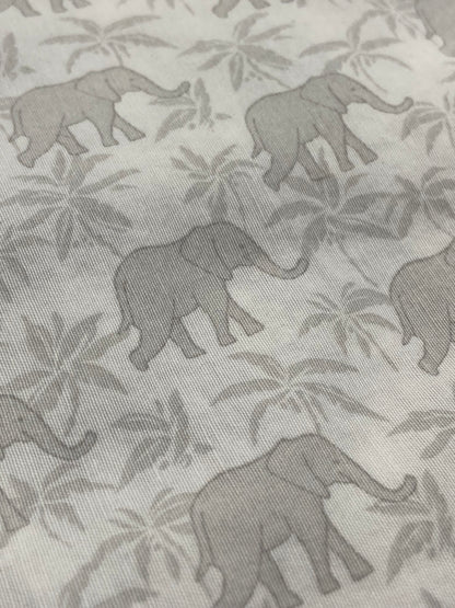 Full-Sized Cotton Blend Flat Sheet by Tommy Hilfiger | Elephant Print