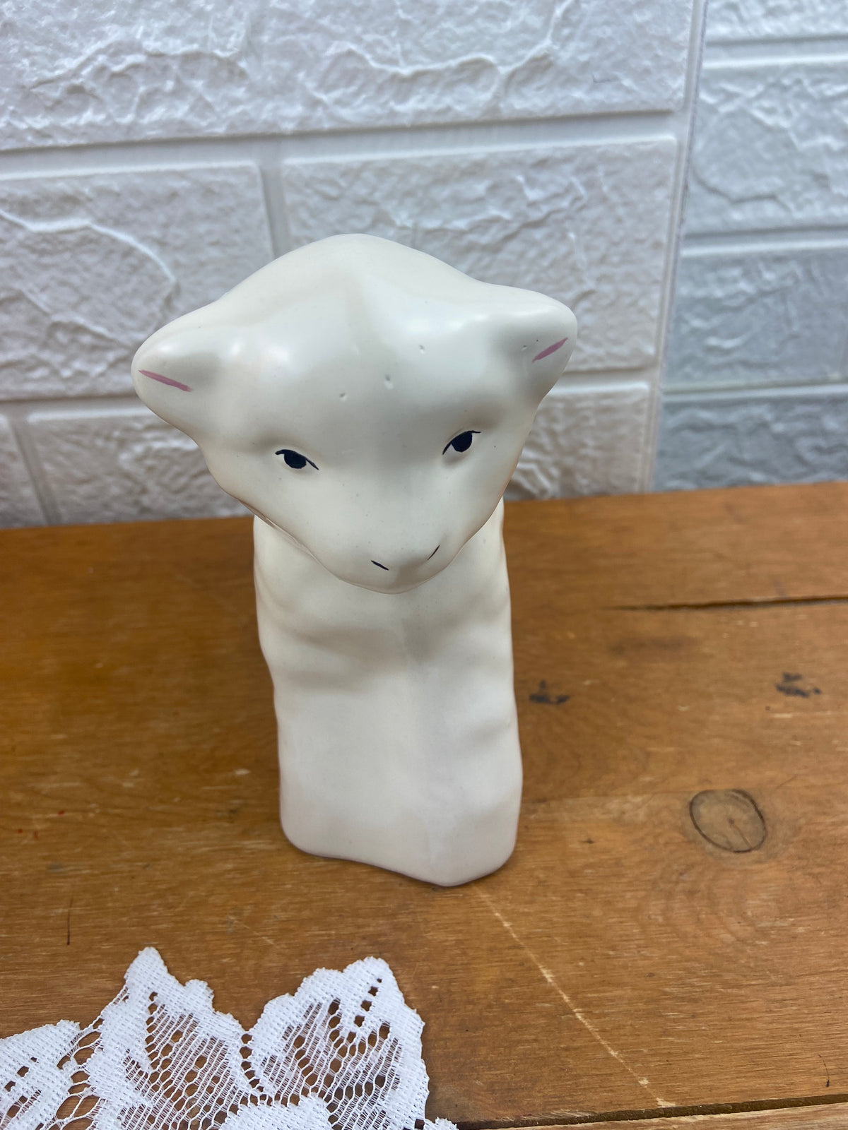 Hand Painted Ceramic Lamb Planter