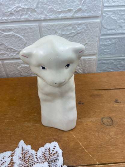 Hand Painted Ceramic Lamb Planter
