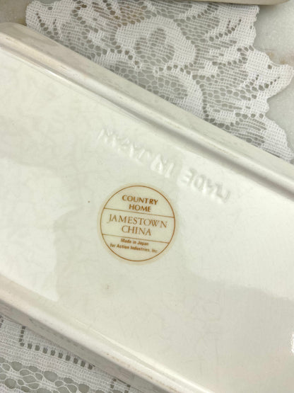 Jamestown Country Home Ceramic Butter Dish
