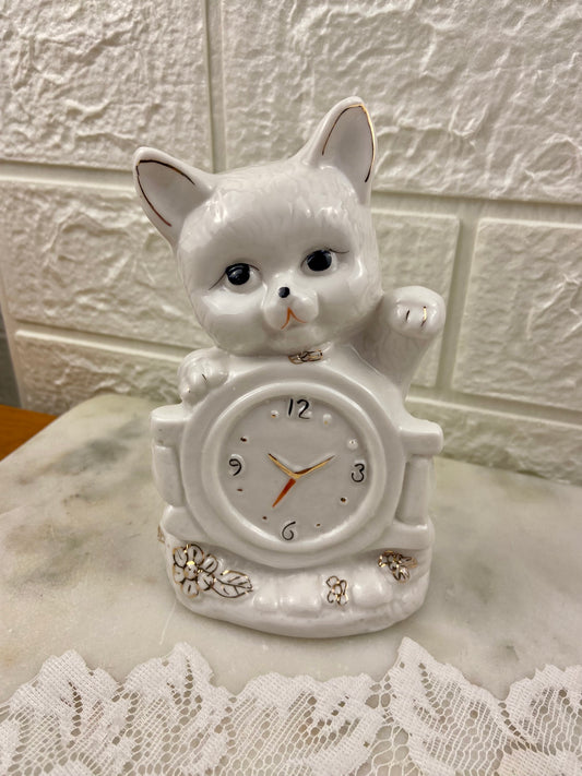 Hand Painted Porcelain Cat Bank