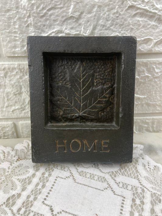 Maple Leaf Cast Iron Wall Plaque | HOME