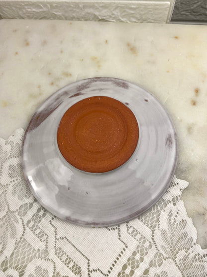 6” Hand Painted Clay Trinket Dish