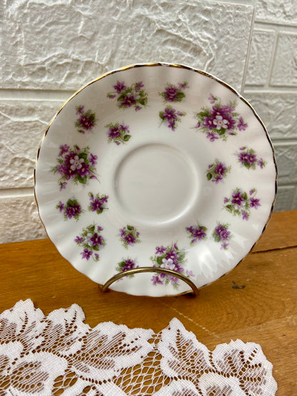 Royal Albert Bone China Saucer | Sweet Violets Pattern