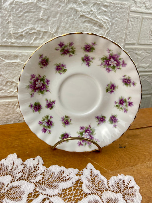 Royal Albert Bone China Saucer | Sweet Violets Pattern