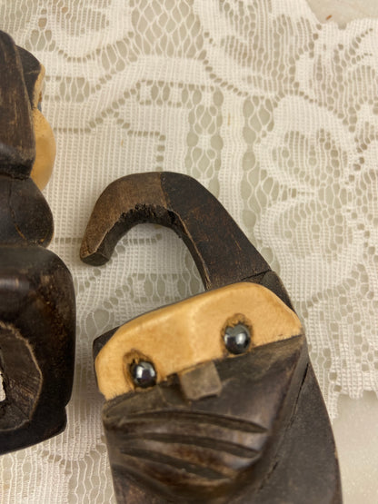 Hand Carved Hanging Monkeys | Lightweight Wood Composite