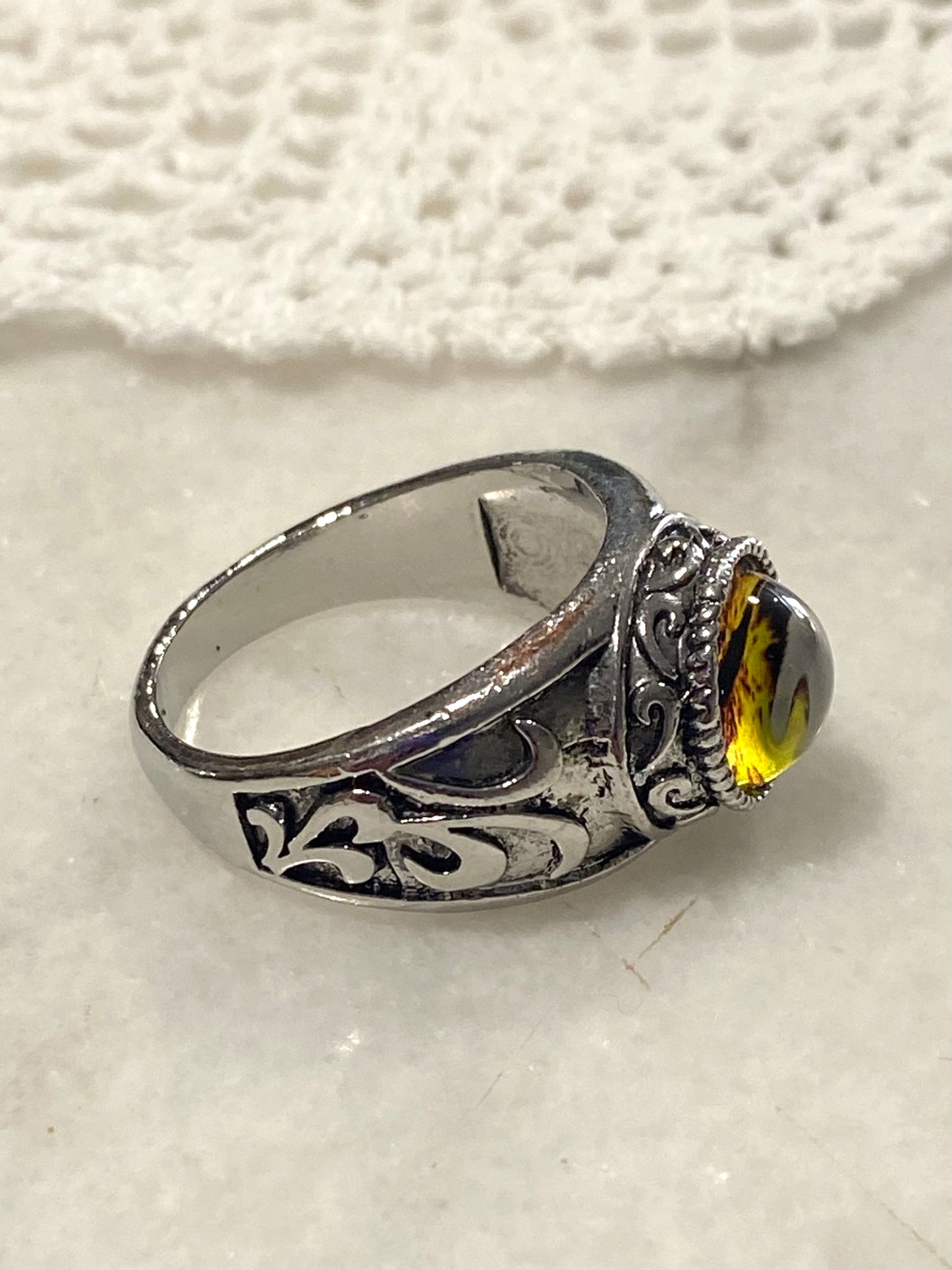 Men’s Gothic Style Dragon’s Eye Ring
