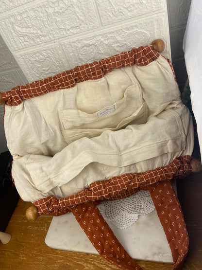 Handmade Quilted Sewing / Knitting Bag by Dianne Martin