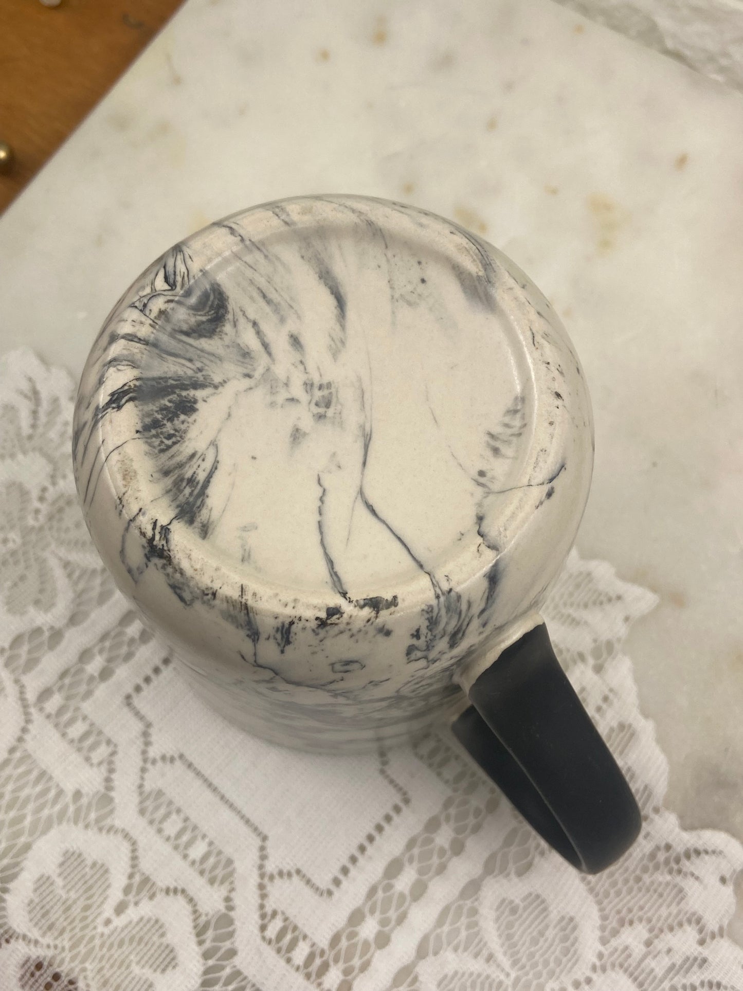 16 oz. Ceramic Coffee Mug | ‘Canadian Polar Bear in Snow Storm’