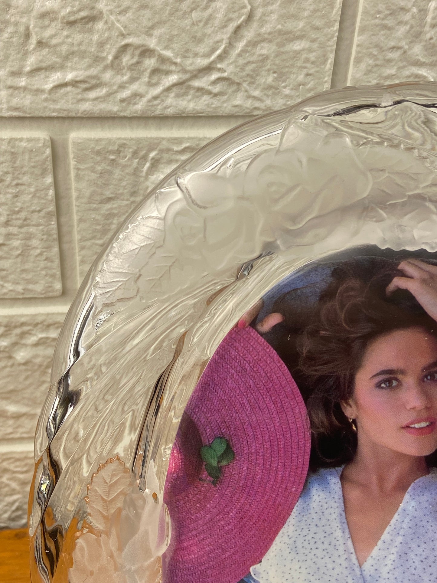 1980s Oval Picture Frame | 24% Lead Crystal