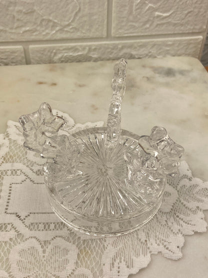 Three-Legged Glass Candle Holder
