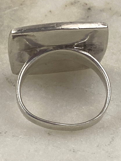 925 Sterling Silver Ring with Inlaid Eye of Shiva / Saint Lucia’s Eye