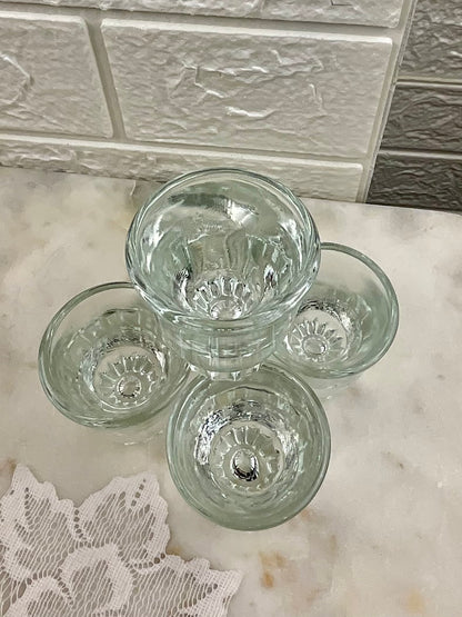 Set of Heavy Depression Glass Shot Glasses [Set of 5]