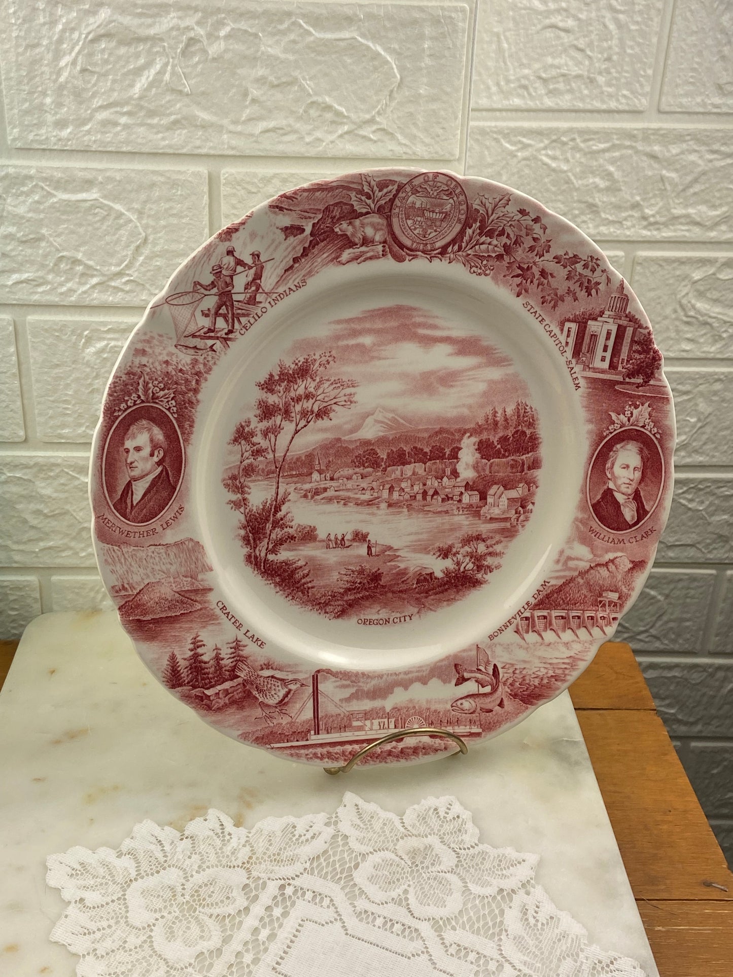 11” Oregon Collector’s Plate by Johnson Bros