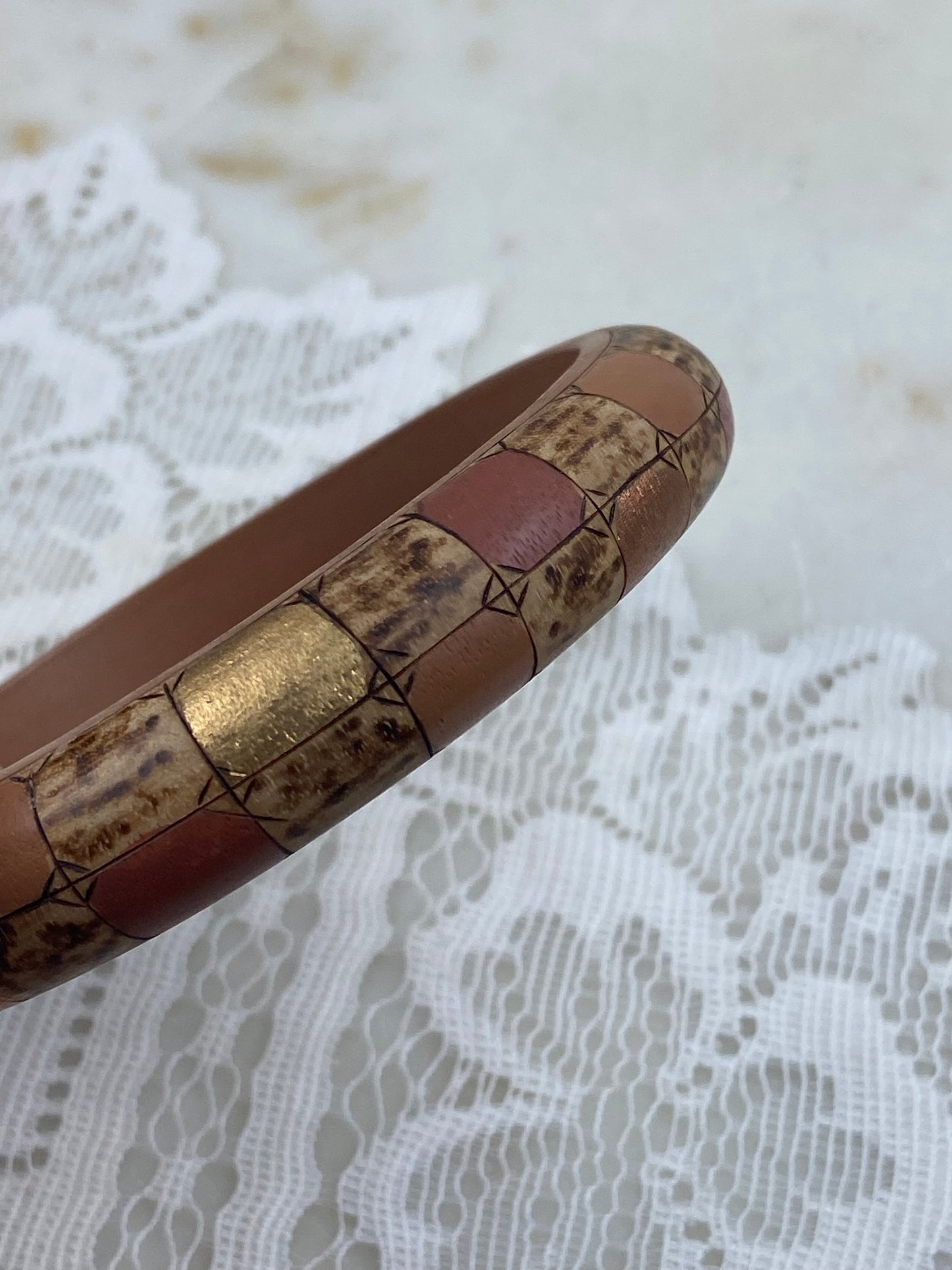 Hand Painted Wooden Bangle