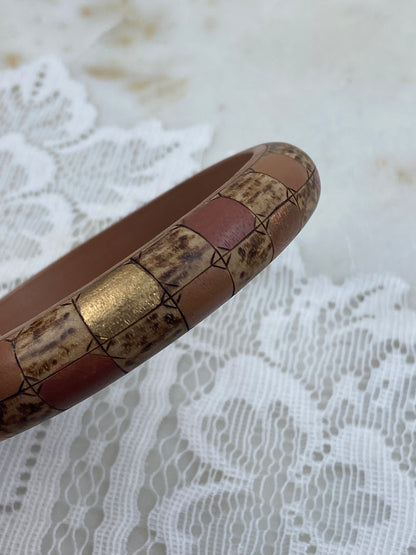 Hand Painted Wooden Bangle