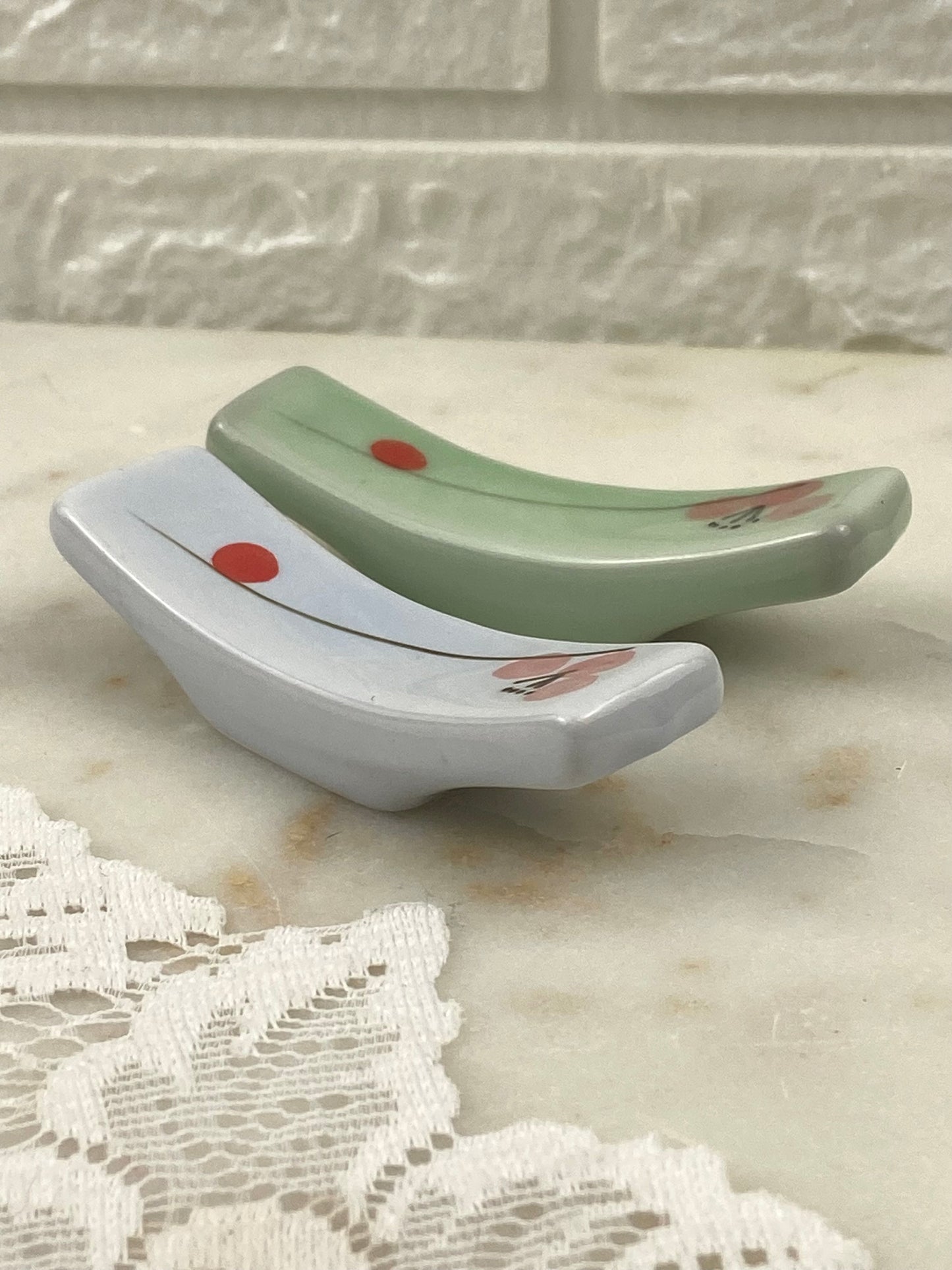 Pair of Porcelain Chopsticks Rests