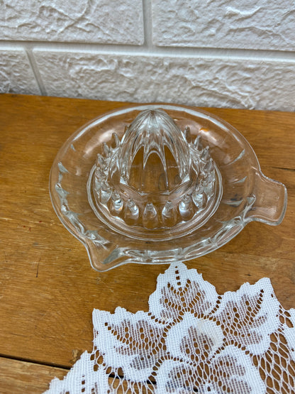 Glass Lemon Squeezer with Tab Handle