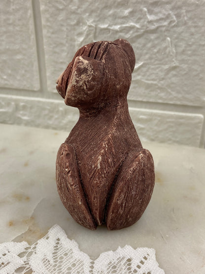 Handmade Clay Monkey Sculpture by Artesania Rinconada