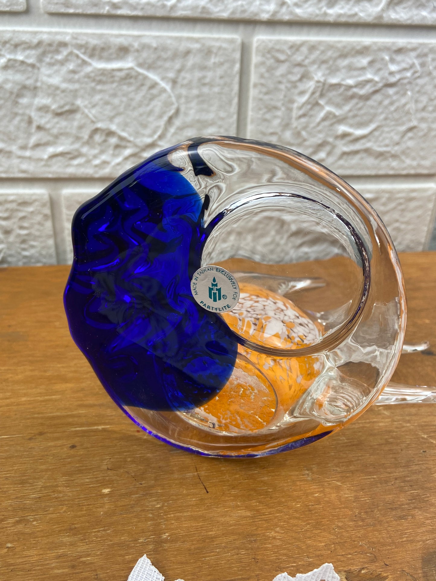 Riviera Glass Collection Angel Fish Tea-Light Votive by Partylite
