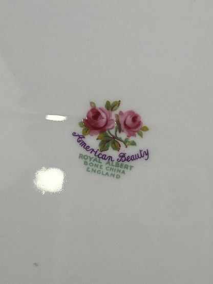 Royal Albert Porcelain Oval Serving Platter | American Beauty Pattern