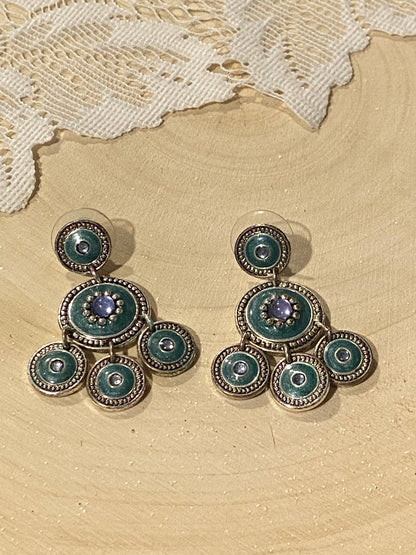 Vintage Avon Enamel Dangle Earrings [Posts]